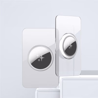 DUX DUCIS kortos formos apsauginis dėklas AirTag (2 vnt.) skaidrus + juodas