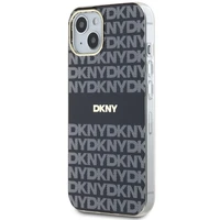 DKNY IML mono ir juostų magnetinis dėklas telefonui iPhone 15/14/13 - juodas