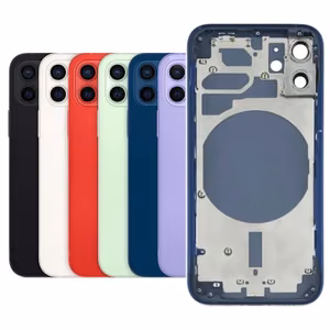 Galinis dangtelis suderinamas su iPhone 12 Mini pilnas korpusas / juodas / OEM