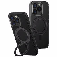 Uniq Swivix 360 sukamas stovas dėklas telefonui iPhone 16 Pro - juodas