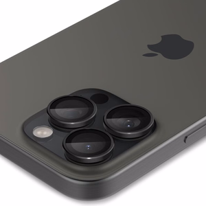 Spigen Glas.tR EZ Fit Optik Kameros apsauginis stiklas iPhone 14 Pro / Pro Max / 15 Pro / Pro Max / 16 Pro / Pro Max / 17 Pro / 17 Pro Max - juodas 2 vnt