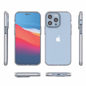 Spring Case dėklas telefonui iPhone 14 Pro Max silikoninis dangtelis su rėmeliu šviesiai mėlynas