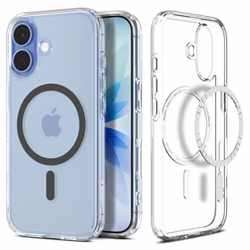 Spigen Ultra Hybrid Magnetinis dėklas telefonui iPhone 17 - Skaidrus pilkas