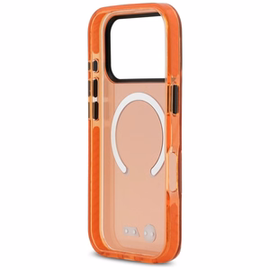 BMW M IML Shockproof Metal Logos MagSafe Dėklas for iPhone 17 Pro - Pro oranžinis