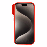 Camshield Soft dėklas telefonui Iphone 15 Pro Max raudona