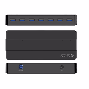 Hub Orico H7928-U3-V1 7x USB-A 3.0 - juodas