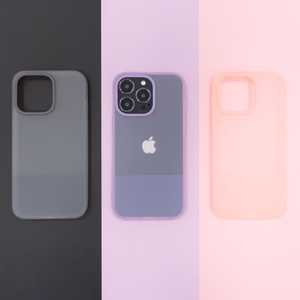 Kingxbar Plain Series dėklas telefonui iPhone 13 Pro silikoninis dėklas violetinis