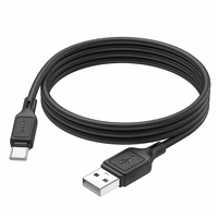Kabelis USB-A į USB-C Hoco 3A 1 m X90 juodas
