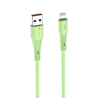 FORCELL F-ENERGY C343 kabelis USB A į Lightning 2,4A 12W Silicone 1 m žalias