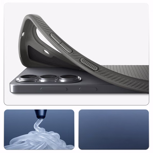 Spigen Liquid Air Mag MagSafe dėklas skirta Samsung Galaxy S26 Plus marmurinis pilkas
