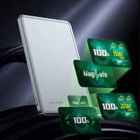 Blavec Išorinė baterija 10000mAh BJ-03 Plona 13,5mm - Type C - 22,5W magnetinė Magsafe 3 in 1 (PBBJ03-MC10G) pilka