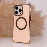 "Circle Glam Mag" dėklas "iPhone 16 Plus" 6,7" rožinis