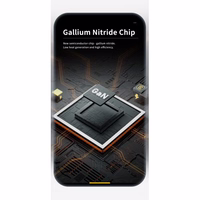 Įkroviklis Essager "GaN Shining" juodas 65W (QC3.0 / 2xPD65W)