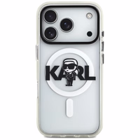 Karl Lagerfeld IML Karl Eskizas Logotipas Magnetinis dėklas telefonui iPhone 17 Pro - skaidrus