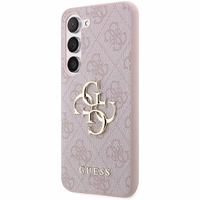 Guess GUHCS23S4GMGPI S23 S911 rožinis/rožinis kietas dėklas 4G Big Metal Logo