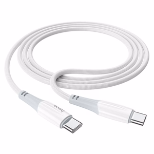 Кабель USB C - USB C Hoco 3A 60W 1 m X70 белый