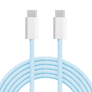 Krüger&Matz Basic USB-C–USB-C laidas, 100 W, 1,5 m, mėlynas