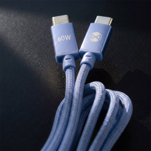 Forever Vibe laidas USB-C - USB-C 1,0 m 60W žydras
