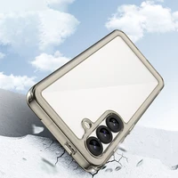 Outer Space dėklas telefonui iPhone 16e lankstus rėmo dangtelis - permatomas, juodas