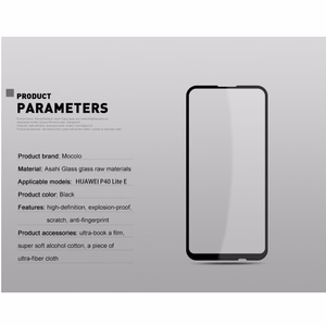 Mocolo 2.5D Full Glue grūdintas apsauginis ekrano stiklas, skirtas Huawei P40 Lite E