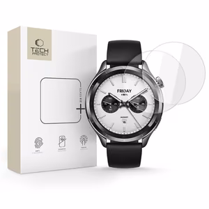 Tech-Protect Glass Fit+ 2-pack grūdintas stiklas Xiaomi Watch S4 - skaidrus
