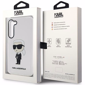Karl Lagerfeld KLHCS23MHNIKTCT S23+ S916 permatomas kietasis dėklas Ikonik Karl Lagerfeld