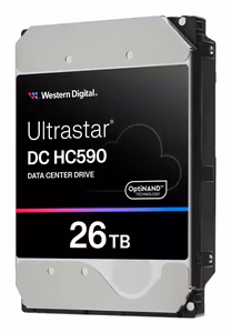 Western Digital vidinis standusis diskas Ultrastar DC HC590 (0F65672) – 26 TB, 7200 rpm, SATA