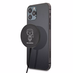 Беспроводное зарядное устройство Karl Lagerfeld 15W MagSafe KLCBMSIKBK