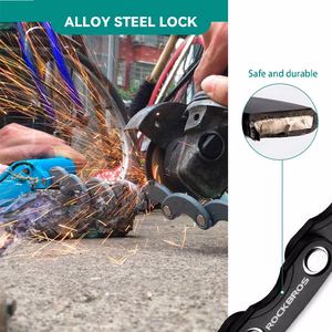 Rockbros WD795 sulankstoma dviračio spyna - juoda