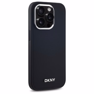 DKNY Paprastas logotipas Magnetinis dėklas telefonui iPhone 14 Pro - juodas