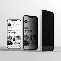 Ringke Easy Slide Privatumo stiklas 2 rinkinys iPhone 13 / 13 Pro / 14 / 16e