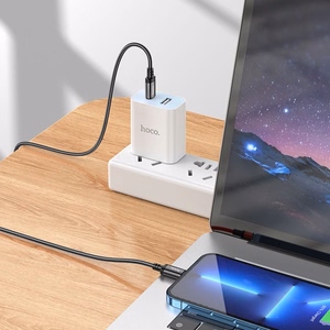 Kabelis USB C į Lightning Hoco PD 27W 2 m X89 juodas