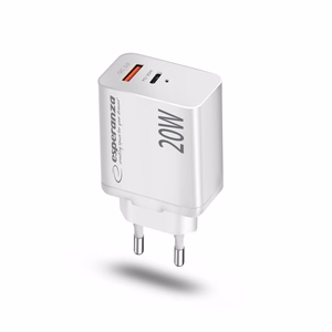 Esperanza EZC105W tinklo įkroviklis 20W baltas