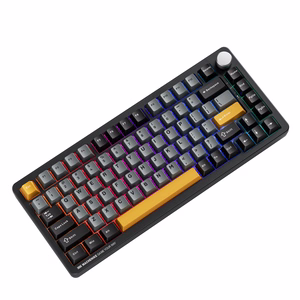 Machenike K600-B82W Belaidė mechaninė žaidimų klaviatūra su apšvietimu GR Silver Switch - juodas