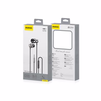 Dudao X10PRO in-ear ausinės, wiraudonas, 3.5mm mini jack - juodas