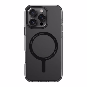Uniq Clario dėklas telefonui iPhone 16 Pro 6.3" Magclick įkrovimas pilkas