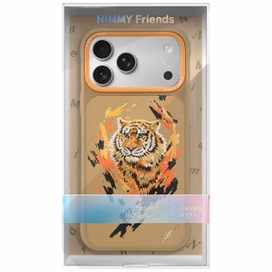 Nimmy Tiger Magnetinis dėklas telefonui iPhone 17 Pro Max - šviesiai rudas