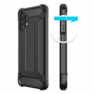 Hibridinis šarvuotas dėklas Samsung Galaxy A73 mėlynas