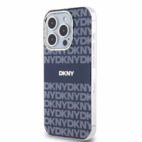 DKNY IML Mono ir juostelės Magnetinis dėklas iPhone 15 Pro Max - mėlyna