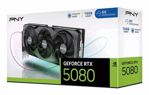 PNY GeForce RTX 5080 Overclocked Triple Fan NVIDIA видеокарта, 16 GB GDDR7