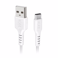 SBS TECABLEMICROC15W USB-A - USB-C kabelis 1,5 m - baltas