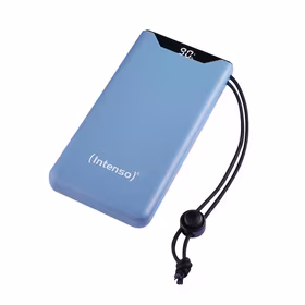 Išorinė baterija USB 10000mAh QC3.0 mėlyna Intenso F10000