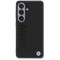 BMW Leather Hot Stamp MagSafe Dėklas for Samsung Galaxy S26 Plus - juodas