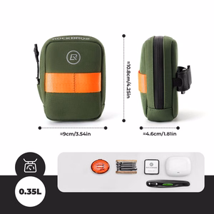 Rockbros F006 велосипедная подседельная сумка 0.35 l - зеленый