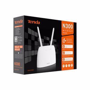 Tenda N300 belaidis maršrutizatorius Greitas eternetas Viena juosta (2,4 GHz) 4G Balta