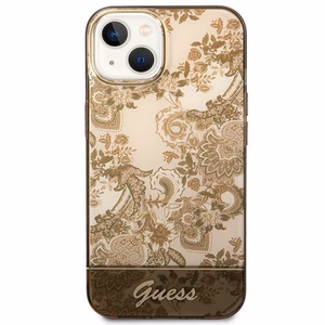 Guess GUHCP14MHGPLHC iPhone 14 Plus 6.7 "ochra kietas dėklas Porcelain Collection