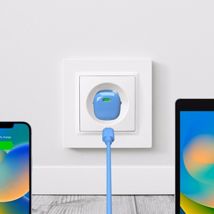 Puro 20W GaN USB-C sieninis įkroviklis - mėlynas