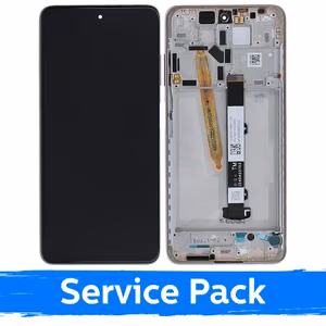 Ekranas skirtas Xiaomi Poco X3 Pro (X3) su rėmeliu / Metal Bronze / (Service Pack)