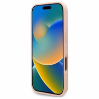 Karl Lagerfeld Hot Stamp Magsafe iPhone 16 Pro Case - rožinis