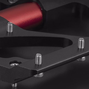 Rockbros 2020-12BBK aliumininiai platforminiai dviračio pedalai – juodi